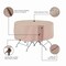 Modern Leisure Monterey Round Patio Table & Chair Set Cover, 94 in. Diameter x 23 in. H, Beige 2911 - alternate 7